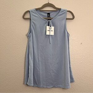 NWT Agnes & Dora Soft Blue Tie v neck Tank Top size Medium 8-10